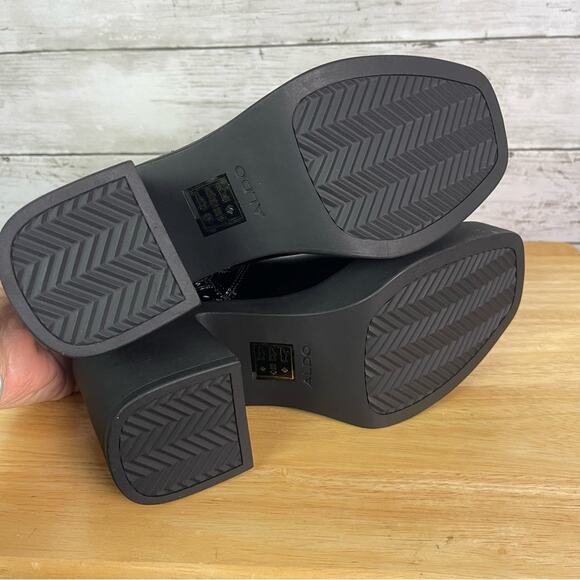 Aldo Upstep Lug Sole Ankle Boot Black Size 7 - Picture 4 of 5